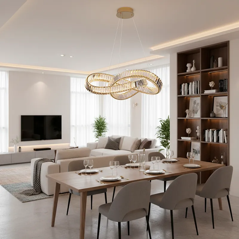VOLOS chandelier brass - dia100cm