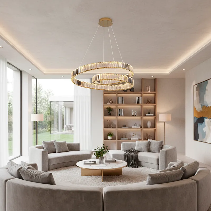 PATRAS chandelier brass - dia 100cm