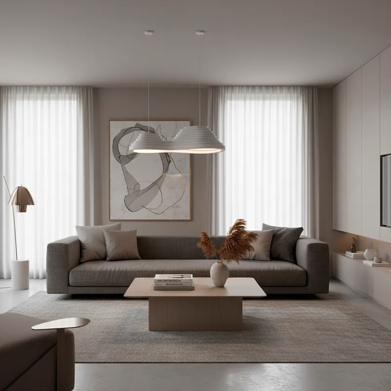 URANUS chandelier white - 120x27cm