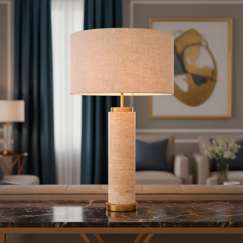 UDINE table lamp beige/natural - H75cm