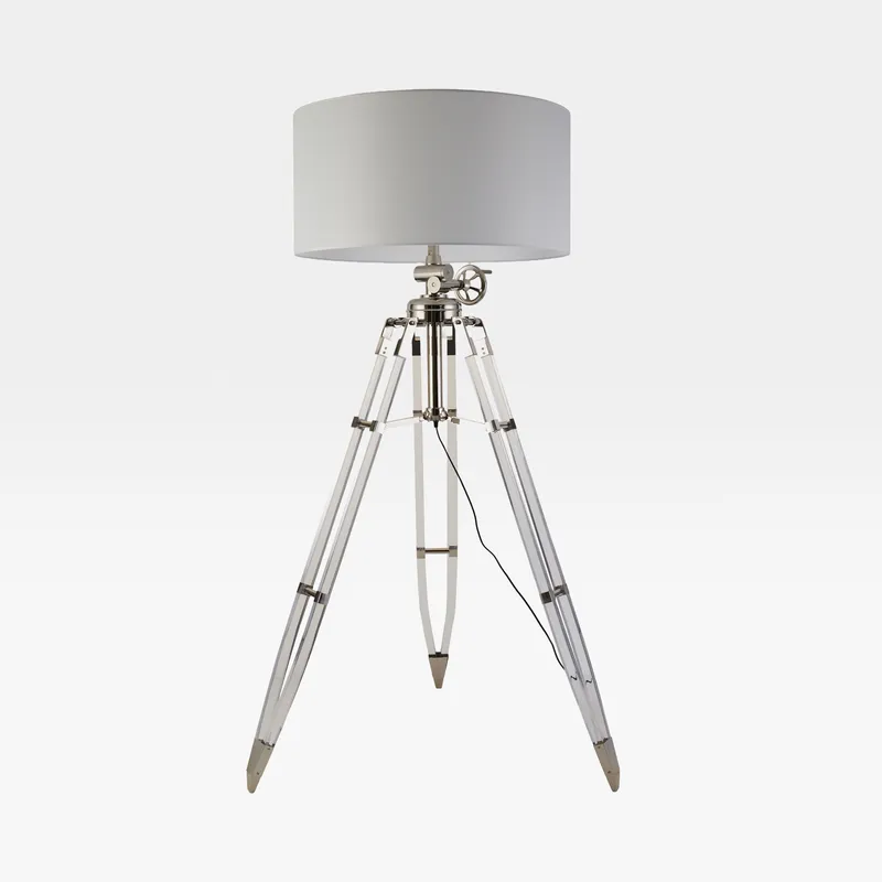TELESCOPE floor lamp white/chrome - H195cm