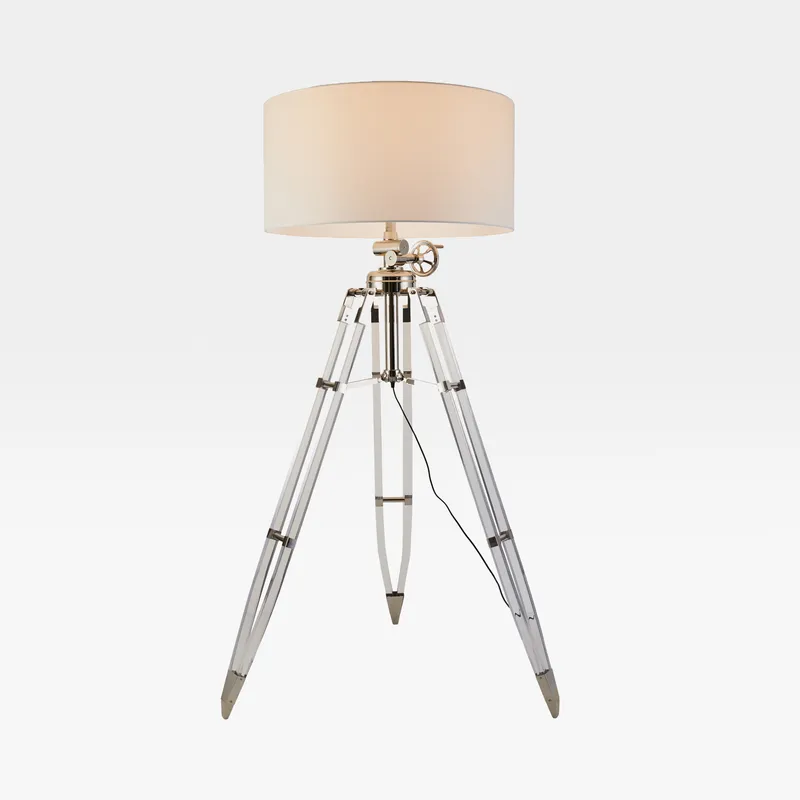 TELESCOPE floor lamp white/chrome - H195cm