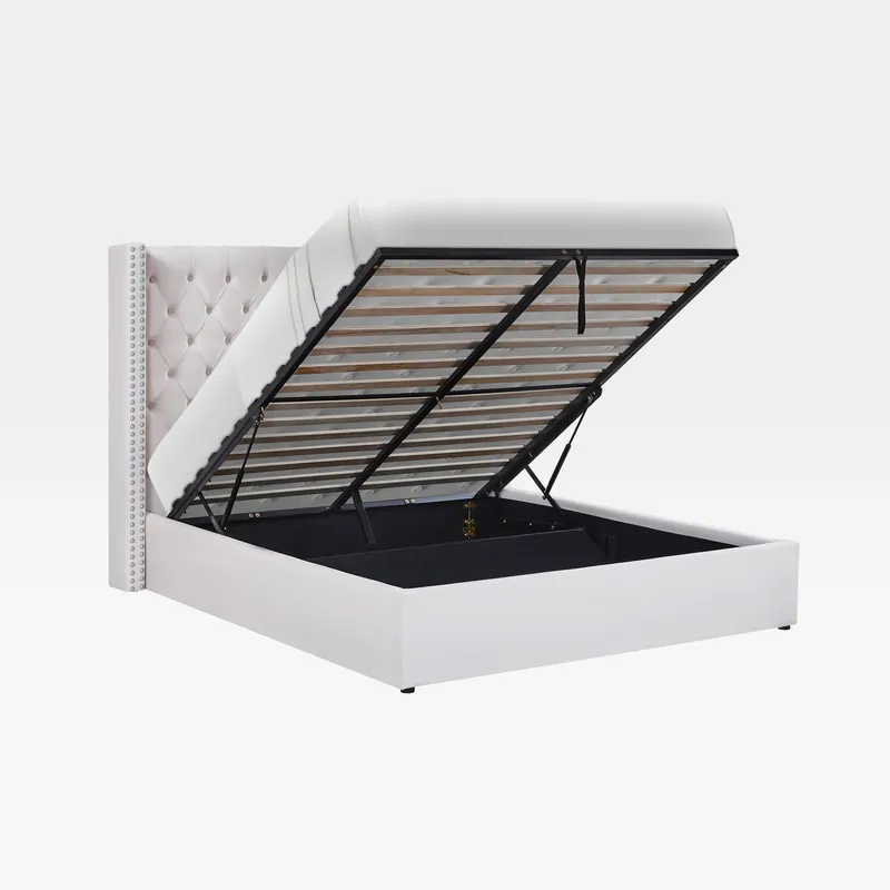 MAZINE storage bed beige - 160x200cm