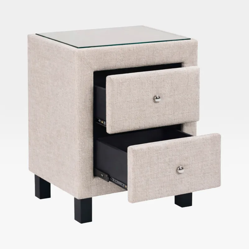 VALORE bedside table taupe