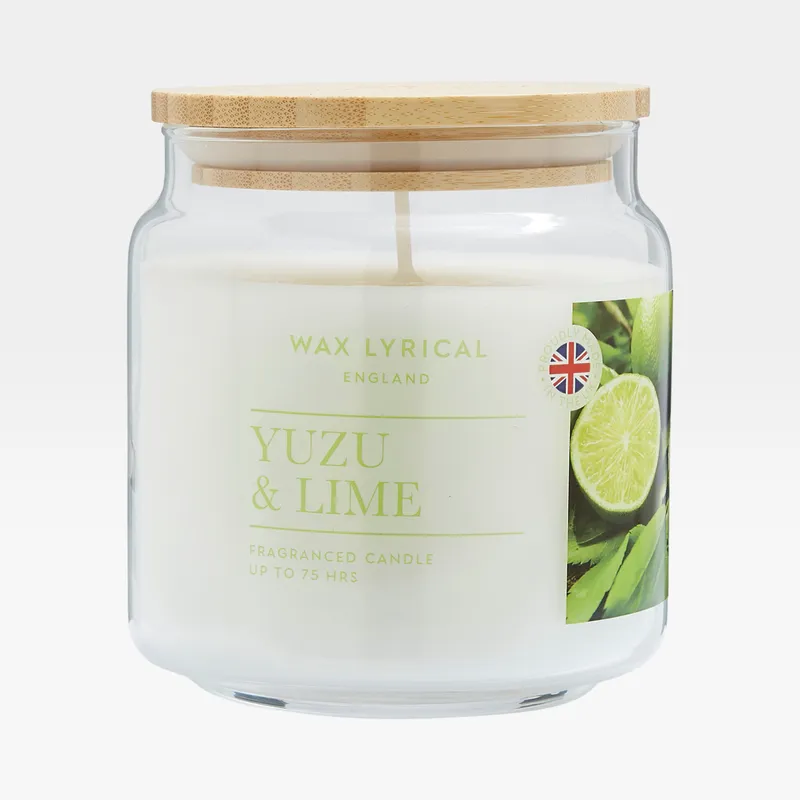 YUZU LIME candle medium white