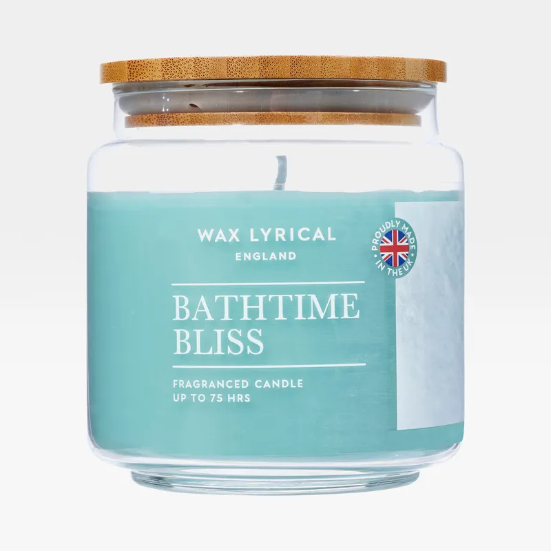 BATHTIME BLISS candle medium blue