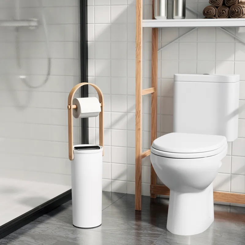 BELLWOOD toilet paper holder white/natural