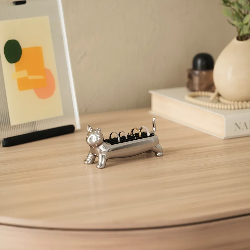ALI cat ring holder chrome