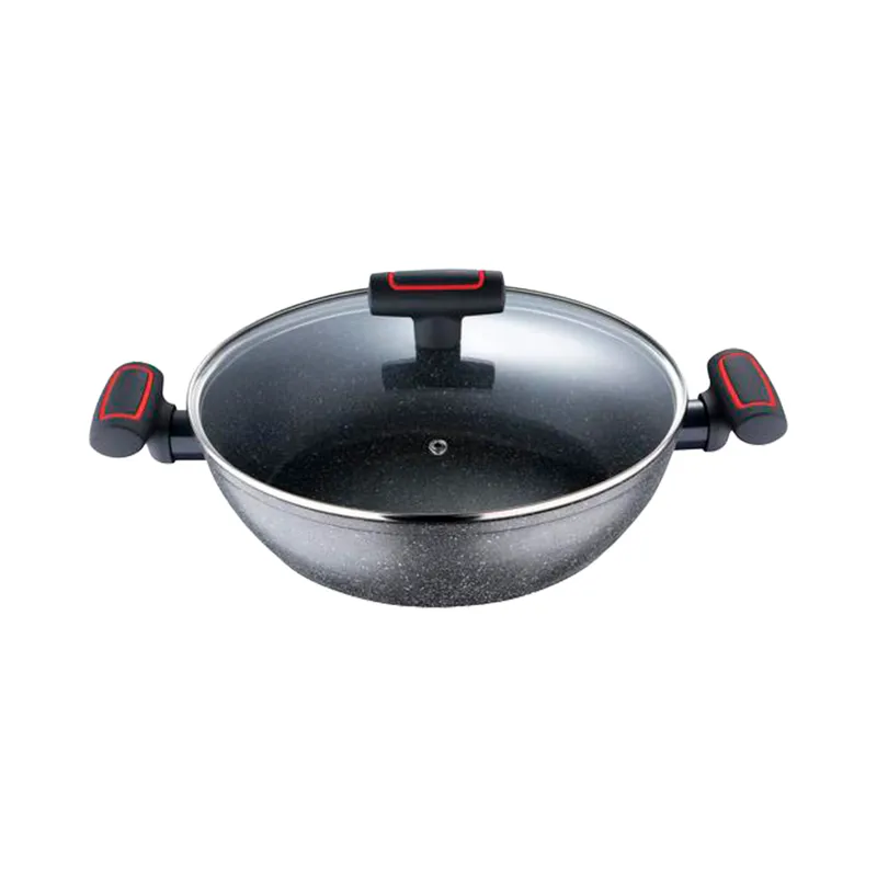 PYREX shallow pot black - dia 28cm