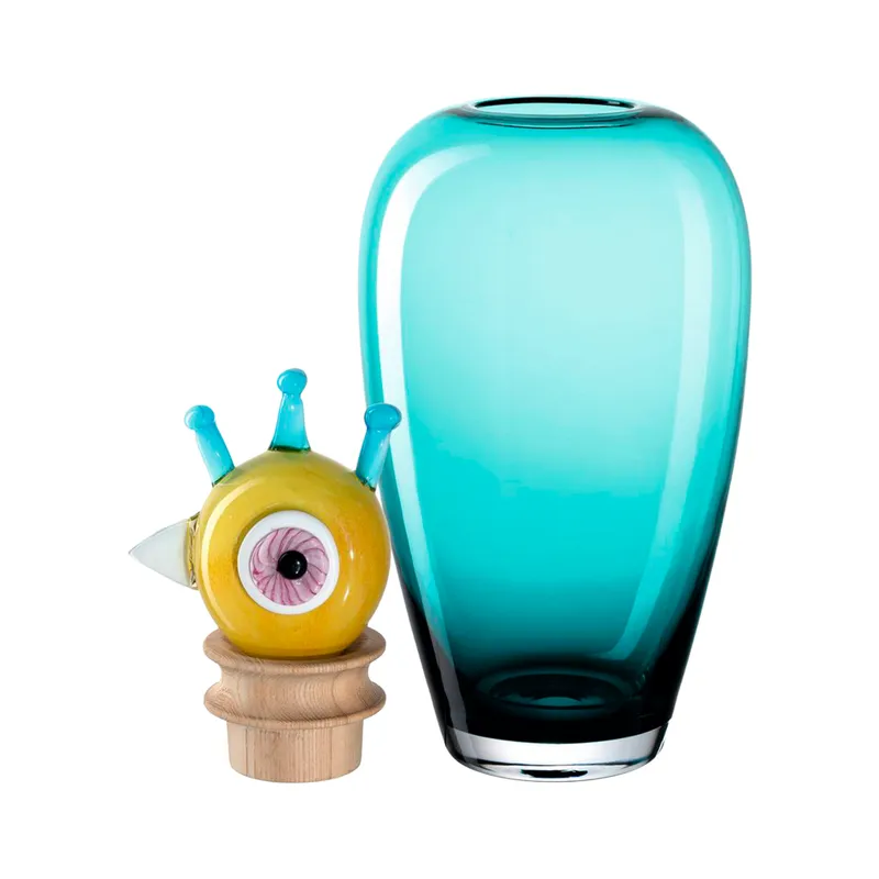 LEONARDO vase green - H45cm