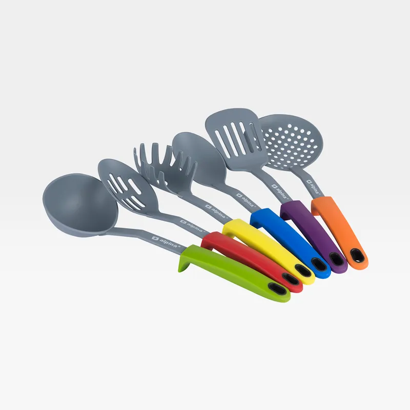 ALPINA kitchen tool and rack multicolour - 7 piece