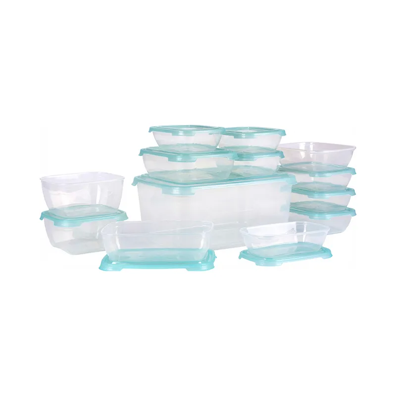ALPINA storage boxes clear/blue set of 13