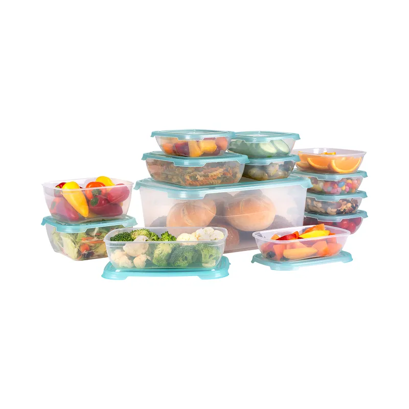 ALPINA storage boxes clear/blue set of 13