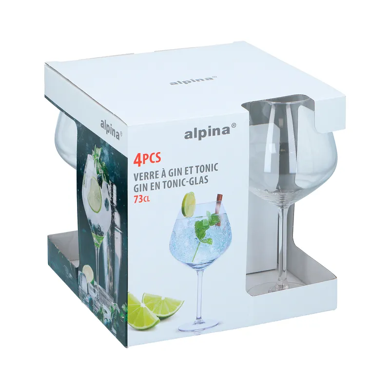 ALPINA Gin and Tonic glass clear set of 4 - 73cl
