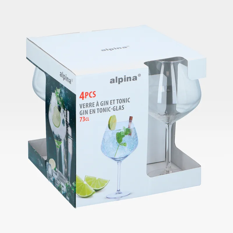 ALPINA Gin and Tonic glass clear set of 4 - 73cl