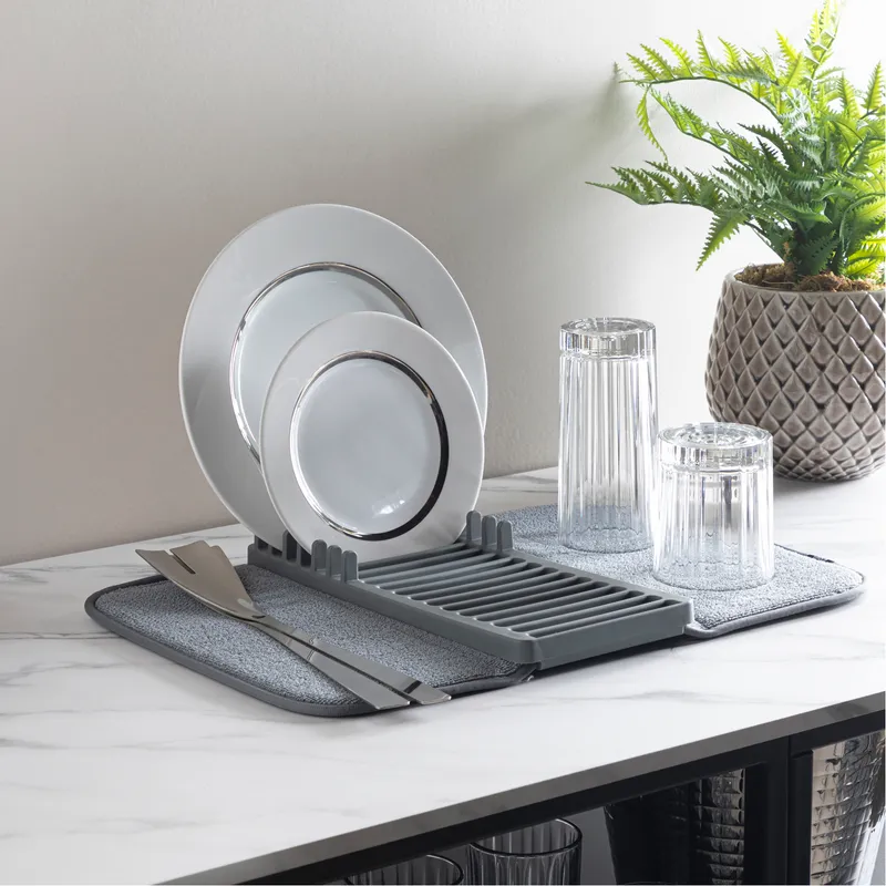 Shop UDRY mini dish rack drying mat dark grey Online 649661