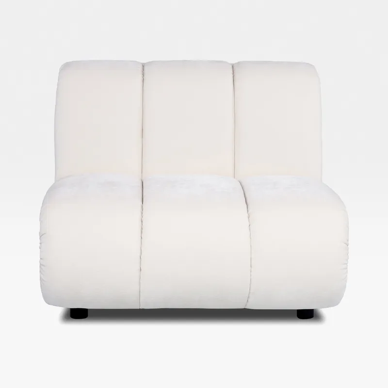 POSTO armless modular chair white