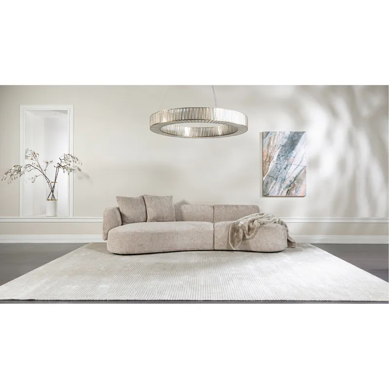 SYDNEY armless modular right chaise taupe