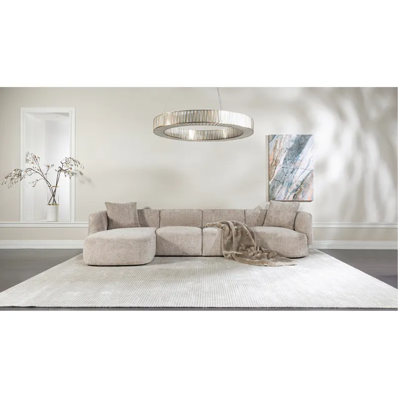 SYDNEY right arm modular chair taupe