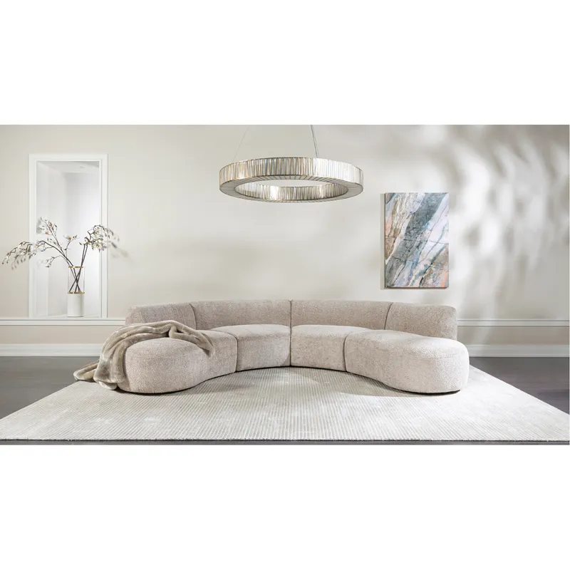 SYDNEY armless modular right chaise taupe