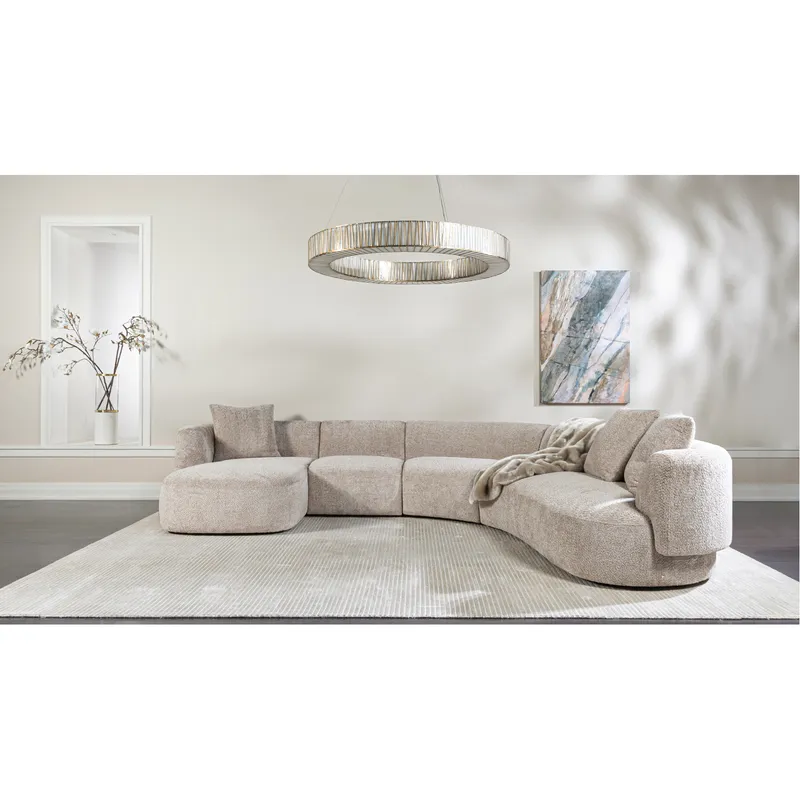SYDNEY left arm modular chaise taupe