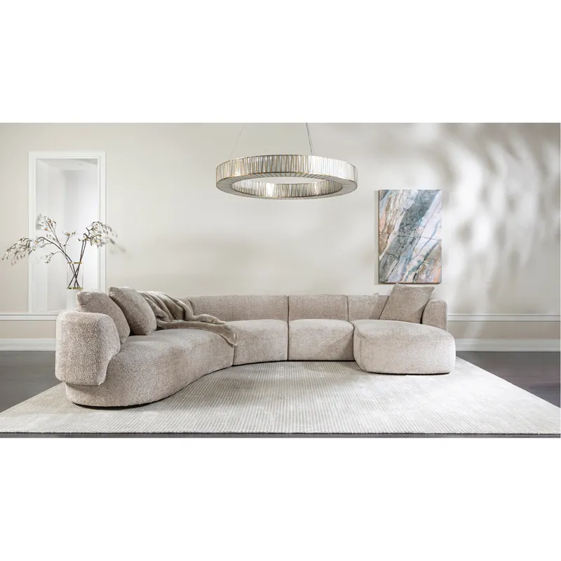 SYDNEY 2 seater left arm modular sofa taupe